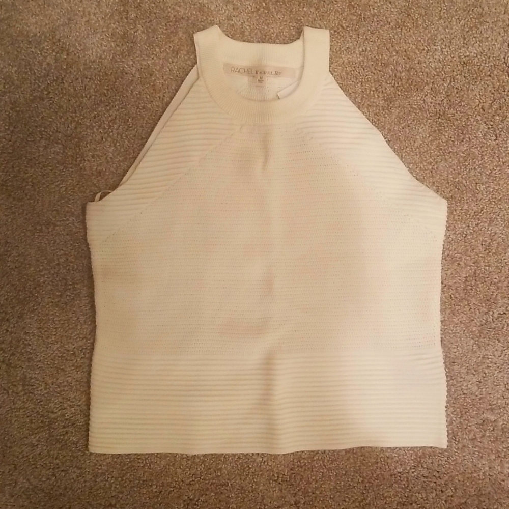 NWT RACHEL Rachel Roy Cream crop top